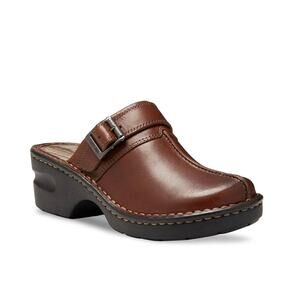 New Eastland Mae Clog in Brown Leather Women's Size 10